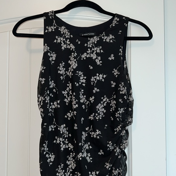 41 Hawthorn NWOT Fitted Mesh Midi Dress - Picture 2 of 5